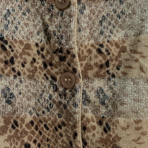 Express Cardigan Brown and Tan Patterned Cardigan - Picture 3 of 10